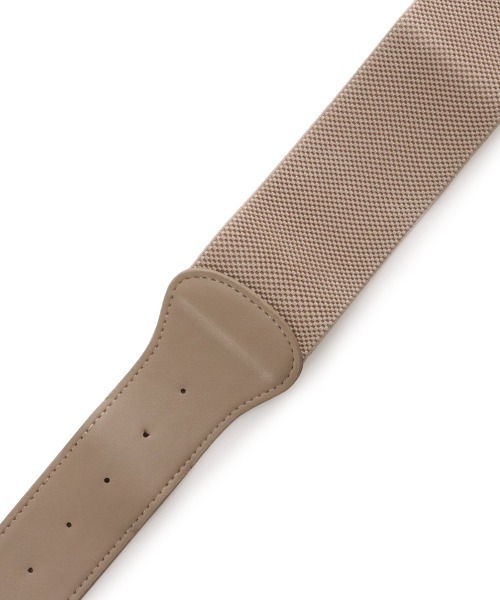 WILLSELECTION（ウィルセレクション）の「ベッコウフウバックルゴムベルト（ベルト・レディース・ブラック/ベージュ/カーキ・FREE）」の9枚目の写真