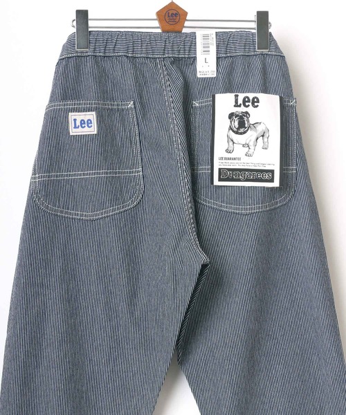 Lee(リー)の「Lee/リー DUNGAREES BAKER EASY CROP PANTS/クロップド ベイカーパンツ/カラーパンツ/イージーパンツ/ルーズテーパードパンツ(デニムパンツ・メンズ・ベージュ/インディゴブルー/オリーブ/ライトインディゴブルー/ブラック/アイボリー/ブラウン/ワンウォッシュ/ストライプ・XL/S/L/M)」の9枚目の写真