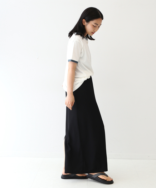 journal standard L'essage(ジャーナルスタンダードレサージュ)の「プリントトリムTシャツ(Tシャツ/カットソー・レディース・ブラック/ブルー・FREE)」の15枚目の写真