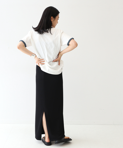 journal standard L'essage(ジャーナルスタンダードレサージュ)の「プリントトリムTシャツ(Tシャツ/カットソー・レディース・ブラック/ブルー・FREE)」の16枚目の写真