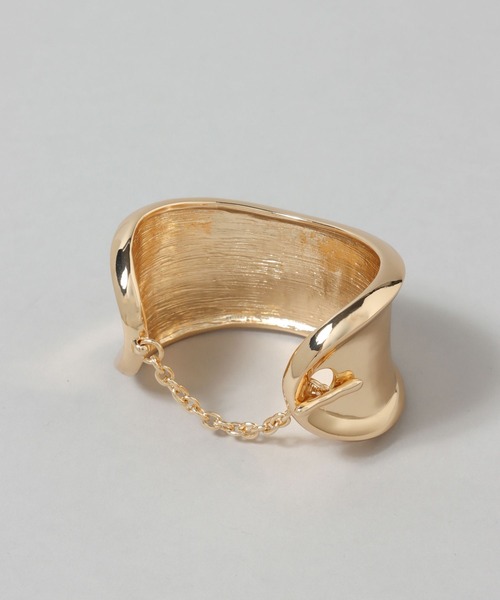 HARE(ハレ)の「メタルワイドバングル(HARE)(バングル/リストバンド・レディース・シルバー/ゴールド・FREE)」の3枚目の写真