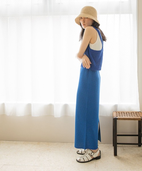 LOWRYS FARM（ローリーズファーム）の「ジオメトリック柄タイトスカート　282850（スカート・レディース・ブラック/ブラウン/ブルー・FREE）」の8枚目の写真