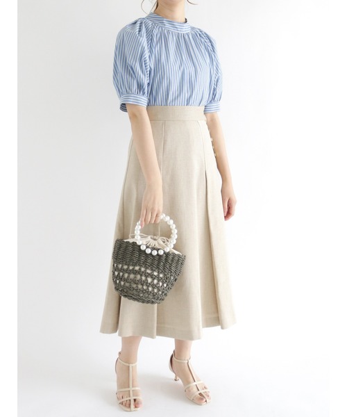 Te chichi（テチチ）の「【貴島明日香コラボ】バックリボンブラウス（シャツ/ブラウス・レディース・ブラック/ネイビー/ブルー・ﾌﾘ-）」の11枚目の写真