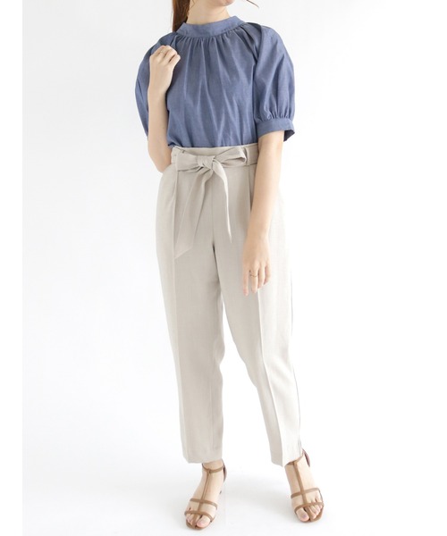 Te chichi（テチチ）の「【貴島明日香コラボ】バックリボンブラウス（シャツ/ブラウス・レディース・ブラック/ネイビー/ブルー・ﾌﾘ-）」の12枚目の写真