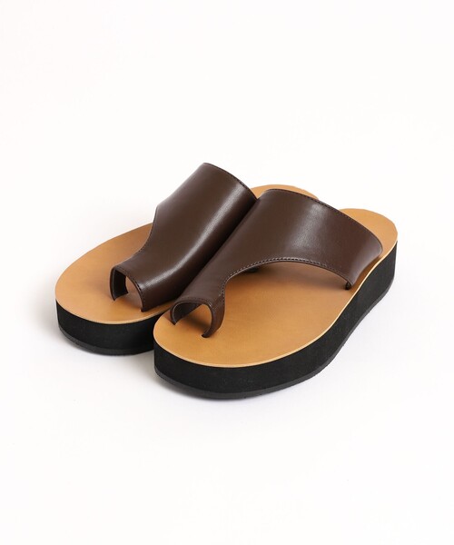 coen（コーエン）の「カバートングサンダル（サンダル・レディース・ブラック/ダークブラウン・S/M/L）」の5枚目の写真