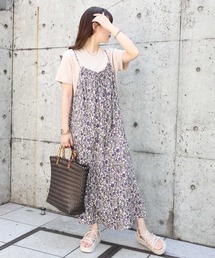 HONEYSUCKLE ROSE | 【HONEYSUCKLE ROSE】エスニック柄キャミワンピース(シャツワンピース)