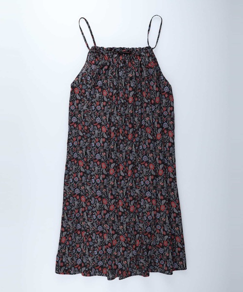 HONEYSUCKLE ROSE（ハニーサックルローズ）の「【HONEYSUCKLE ROSE】エスニック柄キャミワンピース（シャツワンピース・レディース・ベージュ/パープル/ダークグレー・M/L）」の8枚目の写真