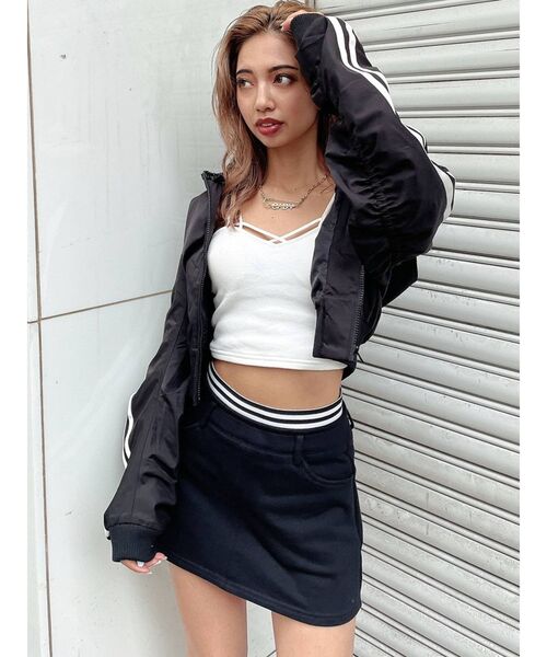 GYDA（ジェイダ）の「バインダービスチェ（キャミソール・レディース・オフホワイト/ブラック・FREE）」の10枚目の写真