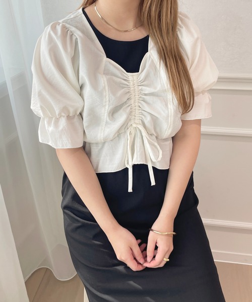 apres jour（アプレジュール）の「【セットアップ可能】チロルブラウス【ZOZOTOWN限定アイテム】（シャツ/ブラウス・レディース・ブラック/オフホワイト/ピンク・X-LARGE/フリー）」の19枚目の写真