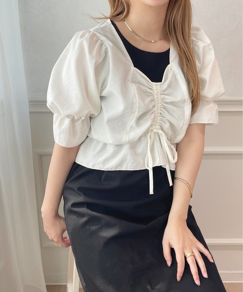 apres jour（アプレジュール）の「【セットアップ可能】チロルブラウス【ZOZOTOWN限定アイテム】（シャツ/ブラウス・レディース・ブラック/オフホワイト/ピンク・X-LARGE/フリー）」の20枚目の写真