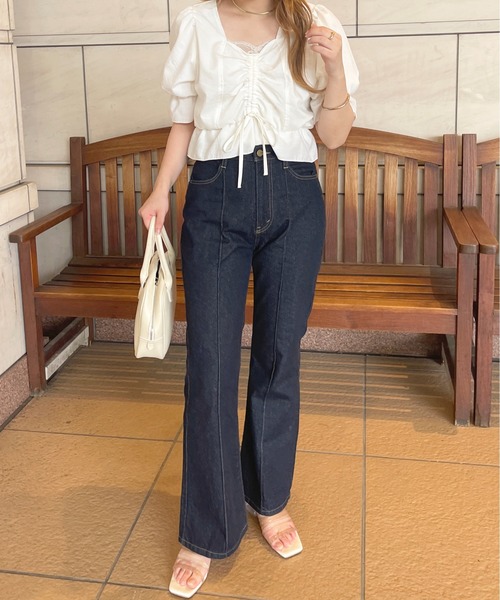 apres jour（アプレジュール）の「【セットアップ可能】チロルブラウス【ZOZOTOWN限定アイテム】（シャツ/ブラウス・レディース・ブラック/オフホワイト/ピンク・X-LARGE/フリー）」の9枚目の写真