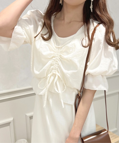 apres jour（アプレジュール）の「【セットアップ可能】チロルブラウス【ZOZOTOWN限定アイテム】（シャツ/ブラウス・レディース・ブラック/オフホワイト/ピンク・X-LARGE/フリー）」の11枚目の写真