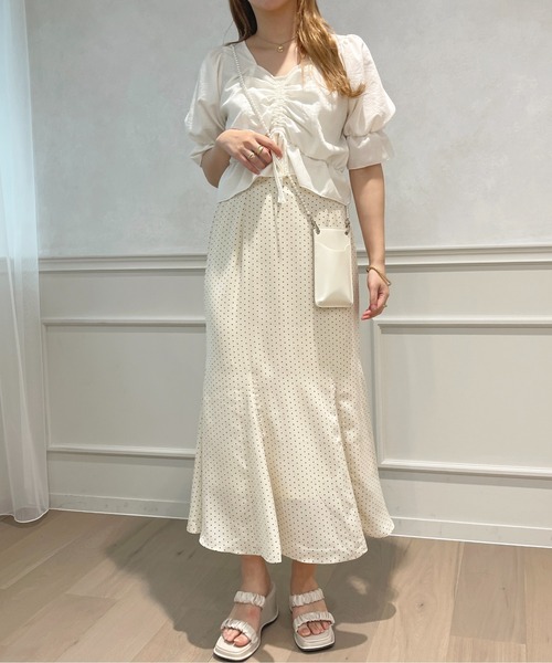 apres jour（アプレジュール）の「【セットアップ可能】チロルブラウス【ZOZOTOWN限定アイテム】（シャツ/ブラウス・レディース・ブラック/オフホワイト/ピンク・X-LARGE/フリー）」の17枚目の写真