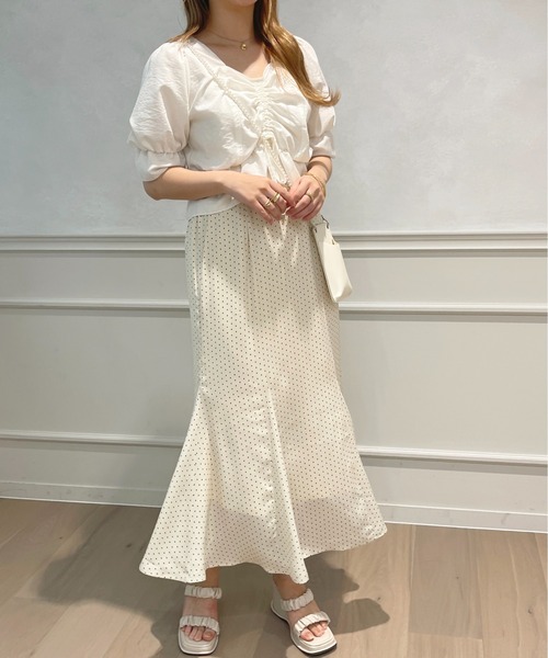 apres jour（アプレジュール）の「【セットアップ可能】チロルブラウス【ZOZOTOWN限定アイテム】（シャツ/ブラウス・レディース・ブラック/オフホワイト/ピンク・X-LARGE/フリー）」の18枚目の写真