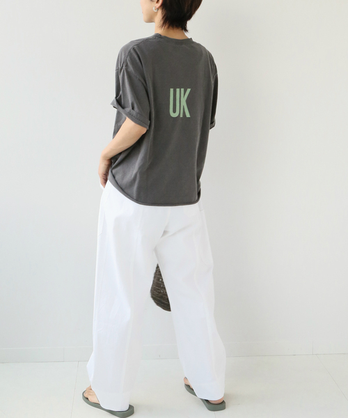 THE DAY ON THE BEACH（ザデイオンザビーチ）の「【THE DAY ON THE BEACH 】CUT OFF T-SH：Tシャツ（Tシャツ/カットソー・レディース・ブラック系その他/アイボリー/レンガ/ホワイト・FREE）」の6枚目の写真