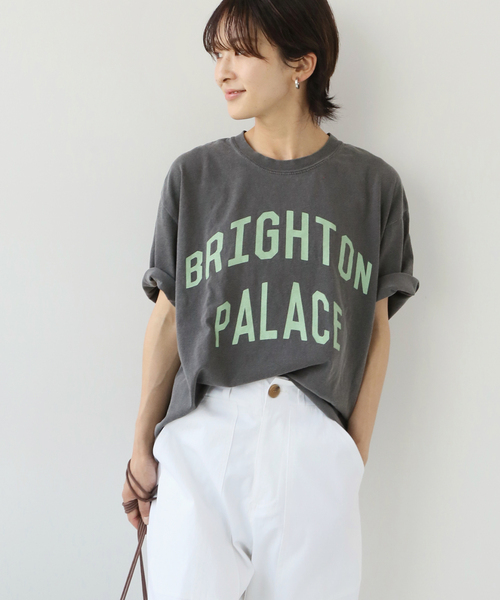 THE DAY ON THE BEACH（ザデイオンザビーチ）の「【THE DAY ON THE BEACH 】CUT OFF T-SH：Tシャツ（Tシャツ/カットソー・レディース・ブラック系その他/アイボリー/レンガ/ホワイト・FREE）」の8枚目の写真