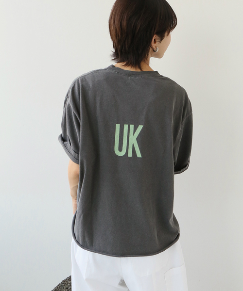 THE DAY ON THE BEACH（ザデイオンザビーチ）の「【THE DAY ON THE BEACH 】CUT OFF T-SH：Tシャツ（Tシャツ/カットソー・レディース・ブラック系その他/アイボリー/レンガ/ホワイト・FREE）」の10枚目の写真