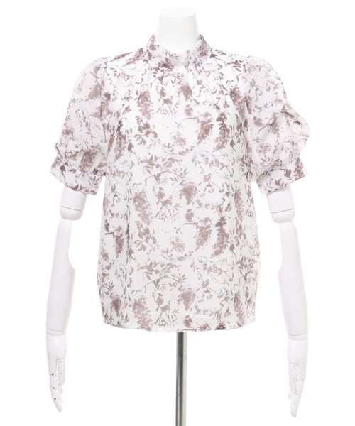 INGNI（イング）の「2WAYリボン花柄シアー／ブラウス（シャツ/ブラウス・レディース・ホワイト×ピンク/ホワイト×ブルー・M）」の14枚目の写真