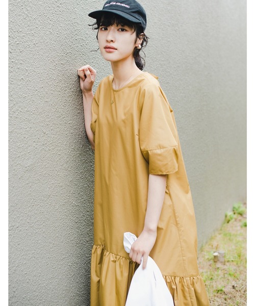 haco!(ハコ)の「暑いときこそ気分を上げていきたい!お手入れ楽ちん大人のご機嫌ワンピース by que made me(ワンピース・レディース・ブラック/ベージュ・SMALL/MEDIUM/LARGE/X-LARGE)」の13枚目の写真