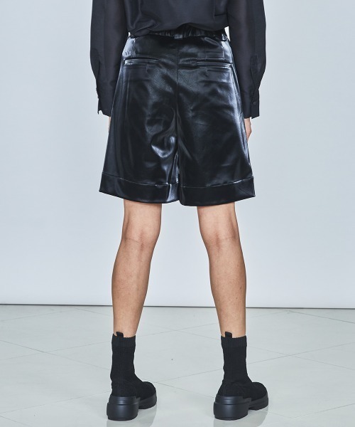 セール】フェイクシルケットレザーショートパンツ（その他パンツ