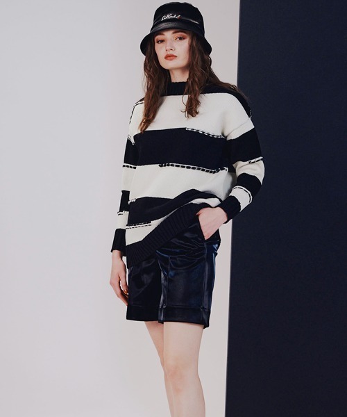 DOUBLE STANDARD CLOTHING(ダブルスタンダードクロージング)の「フェイクシルケットレザーショートパンツ(その他パンツ・レディース・ブラック・38/36)」の10枚目の写真