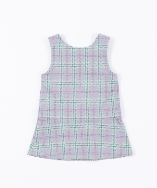 KP（ケーピー）の「【日本製】mimiちゃんポケットのチェック柄ジャンパースカート(80～90)（ジャンパースカート・キッズ・ブラック/グレー・90cm）」の15枚目の写真