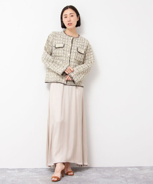 NOLLEY’S(ノーリーズ)の「◇【WEB限定】ラメミックスニットジャケット(カーディガン/ボレロ・レディース・ブラック系その他3/ベージュ系その他3・FREE)」の17枚目の写真
