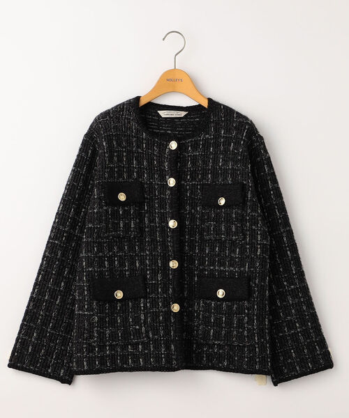 NOLLEY’S(ノーリーズ)の「◇【WEB限定】ラメミックスニットジャケット(カーディガン/ボレロ・レディース・ブラック系その他3/ベージュ系その他3・FREE)」の19枚目の写真