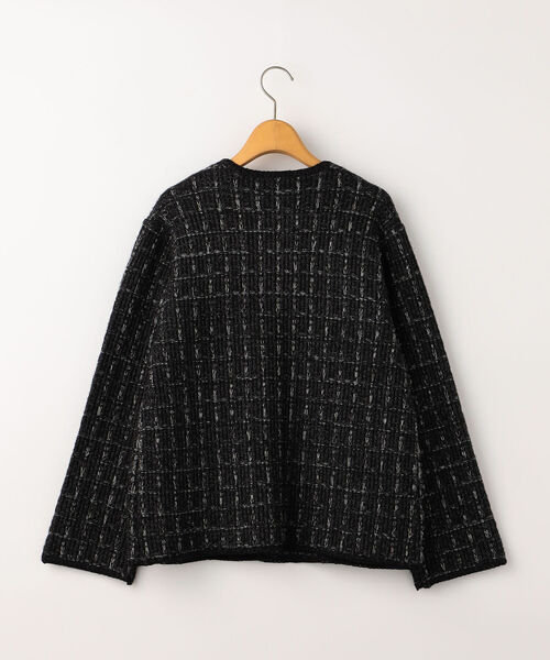 NOLLEY’S(ノーリーズ)の「◇【WEB限定】ラメミックスニットジャケット(カーディガン/ボレロ・レディース・ブラック系その他3/ベージュ系その他3・FREE)」の8枚目の写真