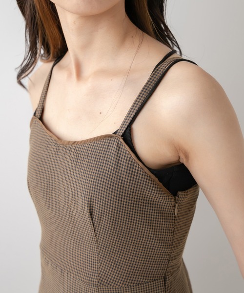 OLIVE des OLIVE(オリーブデオリーブ)の「配色パイピング3ウェイワンピース(ワンピース・レディース・ライトグレー/ブラウン/アイボリー・FREE)」の20枚目の写真