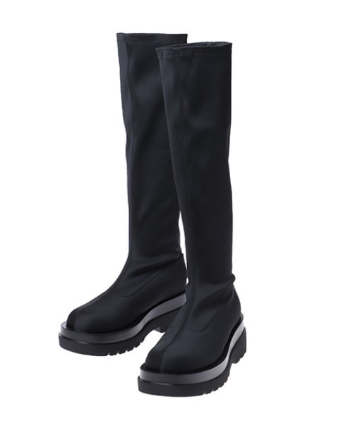 INGNI（イング）の「ストレッチタンクソールブーツ（ブーツ・レディース・ブラック系その他/ブラック・M/L）」の3枚目の写真