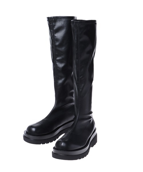 INGNI（イング）の「ストレッチタンクソールブーツ（ブーツ・レディース・ブラック系その他/ブラック・M/L）」の11枚目の写真