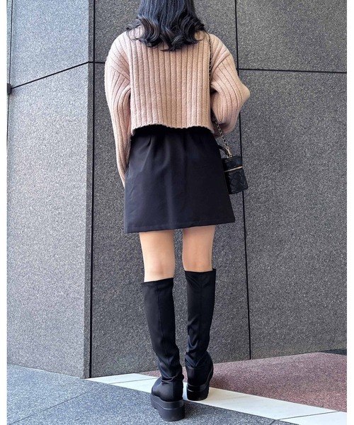 INGNI（イング）の「ストレッチタンクソールブーツ（ブーツ・レディース・ブラック系その他/ブラック・M/L）」の18枚目の写真