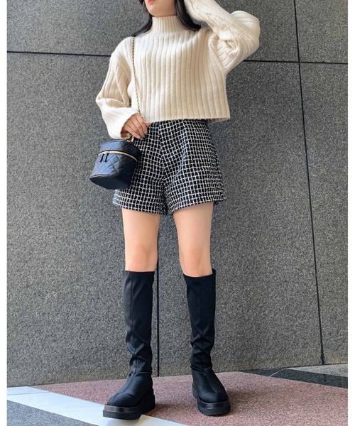 INGNI（イング）の「ストレッチタンクソールブーツ（ブーツ・レディース・ブラック系その他/ブラック・M/L）」の19枚目の写真