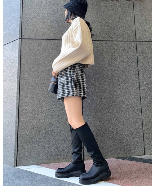 INGNI（イング）の「ストレッチタンクソールブーツ（ブーツ・レディース・ブラック系その他/ブラック・M/L）」の20枚目の写真