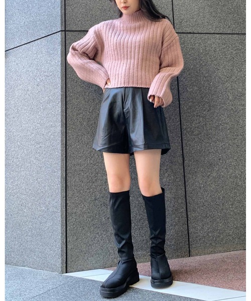 INGNI（イング）の「ストレッチタンクソールブーツ（ブーツ・レディース・ブラック系その他/ブラック・M/L）」の17枚目の写真