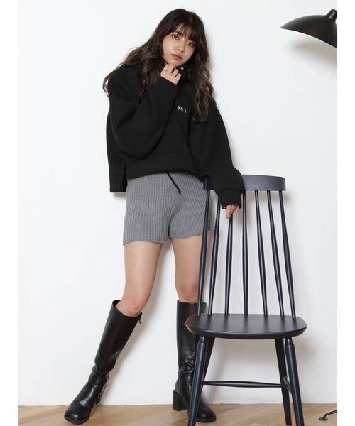 MURUA(ムルーア)の「ロゴショートパーカー(パーカー・レディース・ブラック/アイボリー/ネイビー・FREE)」の17枚目の写真