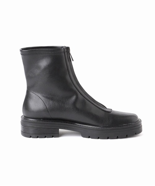 GRISE（グリーズ）の「GRISEジップツキショートブーツ（ブーツ・レディース・アイボリー/ブラック系その他・SMALL/MEDIUM/LARGE/X-LARGE/X-SMALL）」の5枚目の写真