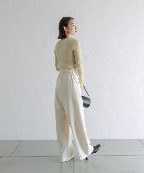 mystic（ミスティック）の「【カラバリ豊富】カットアウトスリムニット（ニット/セーター・レディース・アイボリー/ブラック/パープル/イエロー・FREE）」の11枚目の写真