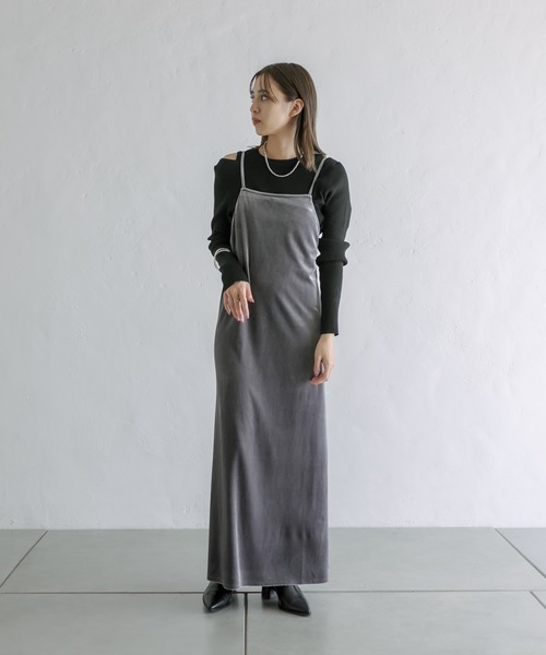 mystic（ミスティック）の「【カラバリ豊富】カットアウトスリムニット（ニット/セーター・レディース・アイボリー/ブラック/パープル/イエロー・FREE）」の17枚目の写真