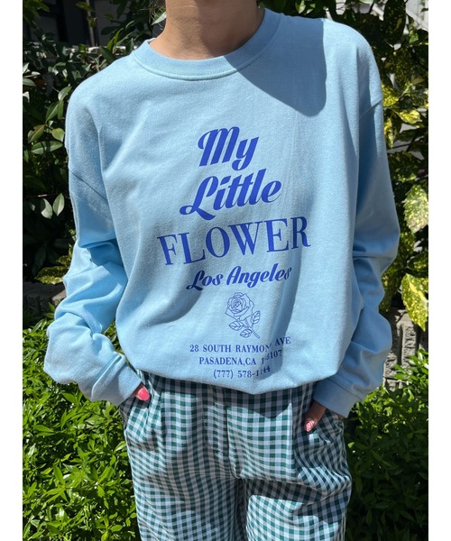WC（ダブル シー）の「flower shop staff ロンT（Tシャツ/カットソー・レディース・ホワイト/ピンク/ブルー・FREE）」の2枚目の写真