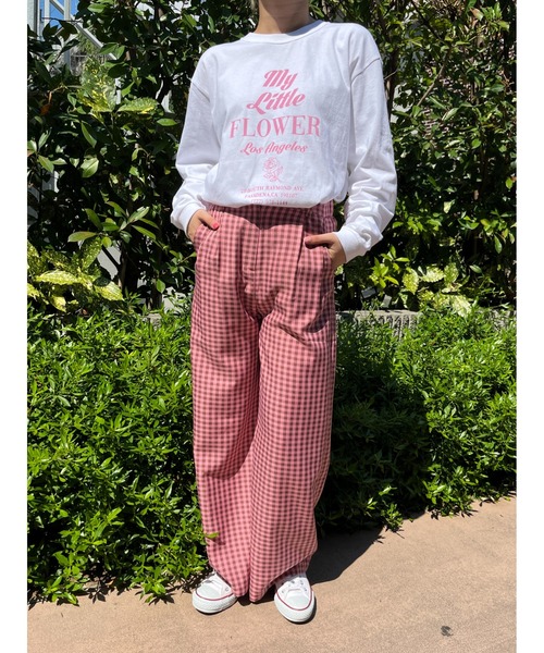 WC（ダブル シー）の「flower shop staff ロンT（Tシャツ/カットソー・レディース・ホワイト/ピンク/ブルー・FREE）」の7枚目の写真