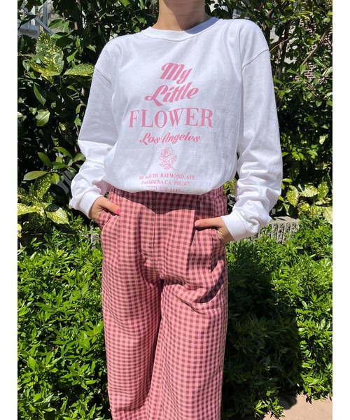 WC（ダブル シー）の「flower shop staff ロンT（Tシャツ/カットソー・レディース・ホワイト/ピンク/ブルー・FREE）」の8枚目の写真