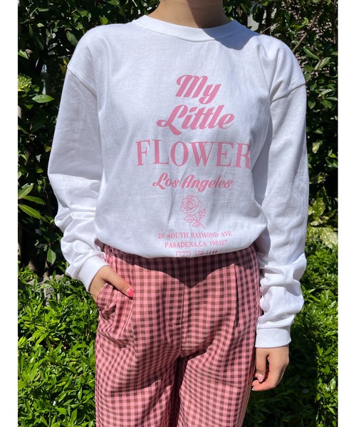 WC（ダブル シー）の「flower shop staff ロンT（Tシャツ/カットソー・レディース・ホワイト/ピンク/ブルー・FREE）」の5枚目の写真