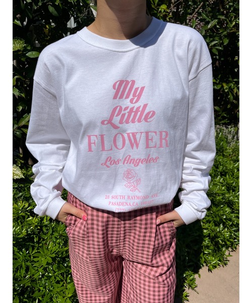 WC（ダブル シー）の「flower shop staff ロンT（Tシャツ/カットソー・レディース・ホワイト/ピンク/ブルー・FREE）」の6枚目の写真