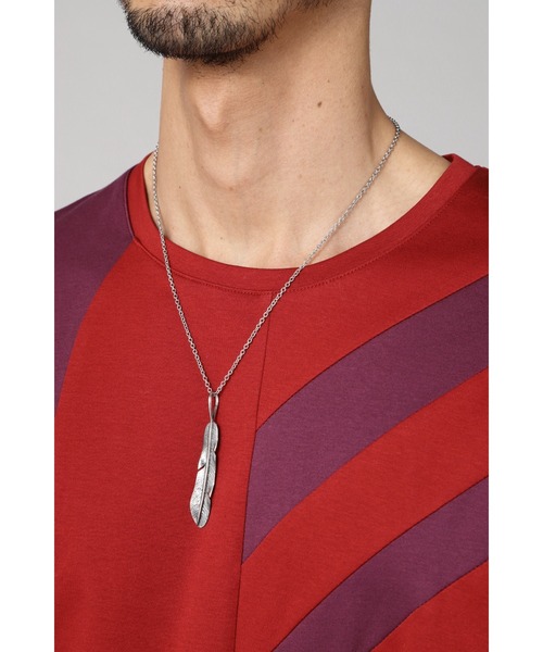 TORNADO MART（トルネードマート）の「TORNADO MART∴ホークフェザーネックレス（ネックレス・メンズ・シルバー・F）」の4枚目の写真