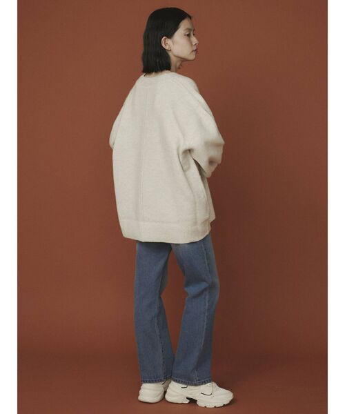 COTORICA（コトリカ）の「ボリュームスリーブキーネックニット（ニット/セーター・レディース・ベージュ/オフホワイト/グリーン・FREE）」の10枚目の写真