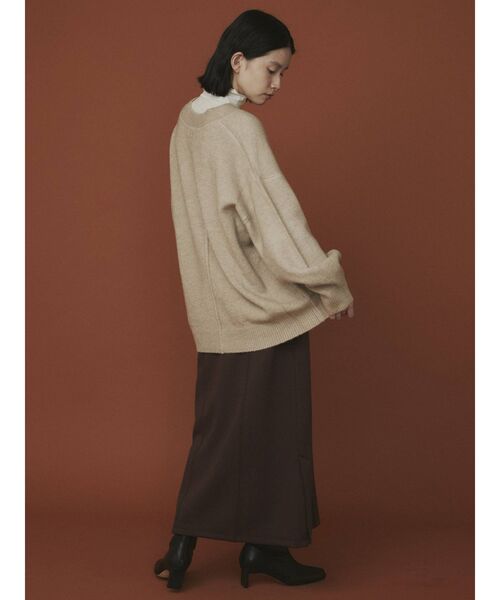 COTORICA（コトリカ）の「ボリュームスリーブキーネックニット（ニット/セーター・レディース・ベージュ/オフホワイト/グリーン・FREE）」の13枚目の写真