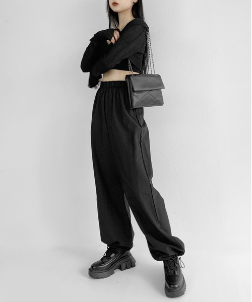 LVEU.（ラブユ.）の「【LVEU.】チェーンデザインシアーニットカーディガン / トップス カーディガン カーデ チェーン シアー メッシュ クロップド ショート 長袖 ブラック ライトグリーン 黄緑 ブルー オレンジ ネオンカラー（カーディガン/ボレロ・レディース・ブラック/ライトグリーン/オレンジ/ブルー・FREE）」の13枚目の写真