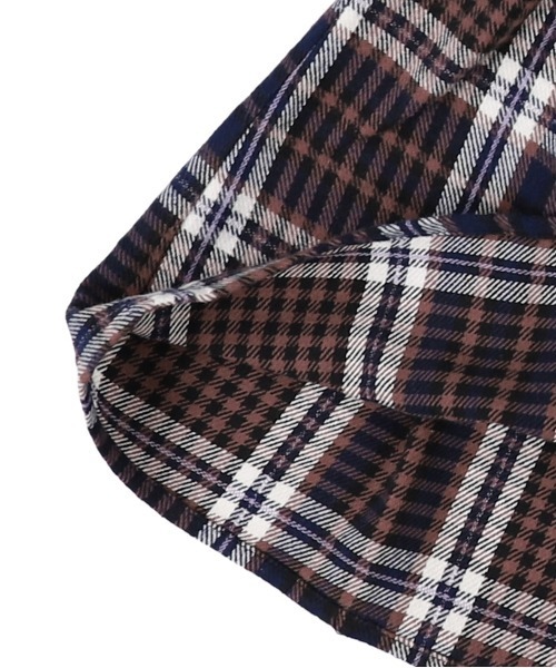 FITH（フィス）の「カットソー×ネルチェック ひざ丈切り替えワンピース（ワンピース・キッズ・グレー/ネイビー・80/110/100/120/90）」の5枚目の写真